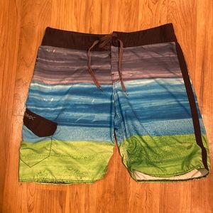 2 for $12 item, Billabong board short size 36 blue, green and gray